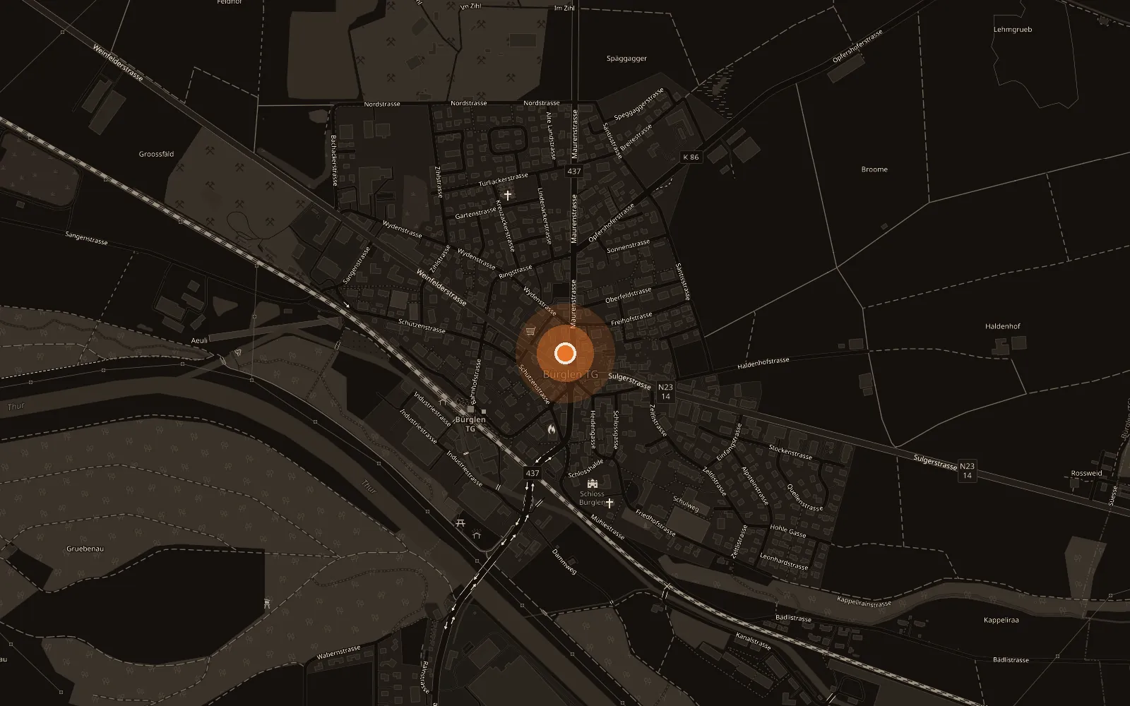 Karte: Weinfelderstrasse 2a, 8575 Bürglen TG